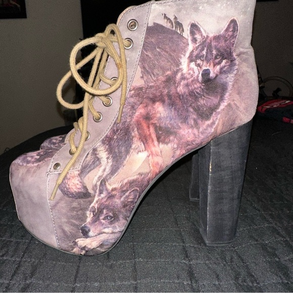 Jeffery Campbell Lita wolf platform boots - Picture 6 of 9